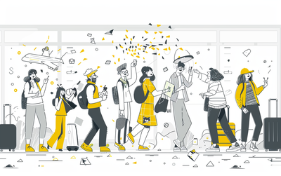 2_travelers_celebrating_with_confetti_at_airport_3