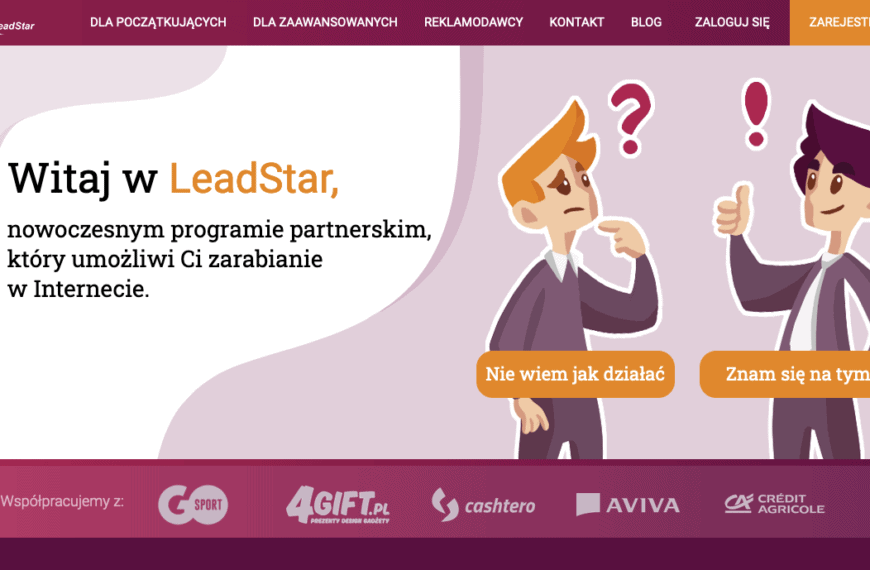 Leadstar – czy warto założyć konto i zyskać dodatkowy zarobek? Wasze opinie